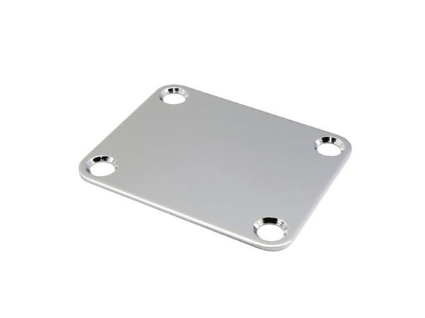 Neck Plate Estilo Fender. Mod: NBS-3. Chrome 0