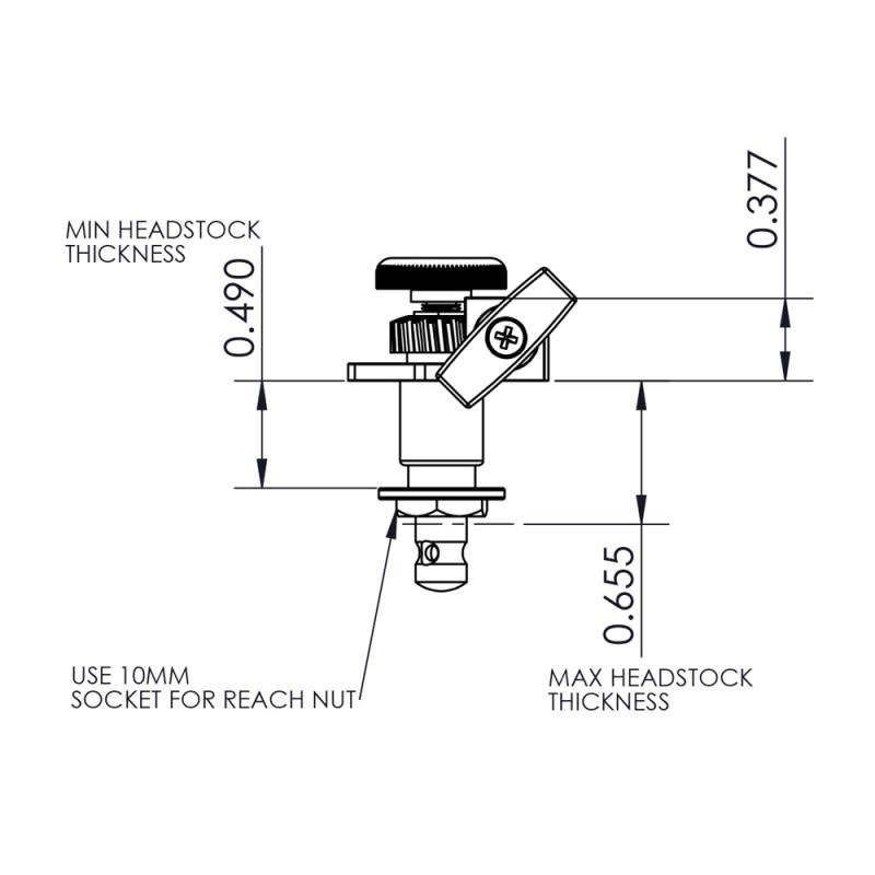 Clavijero Kit 3L-3R con Locking. Mod 6K2GL0B-DHS. Color Black4