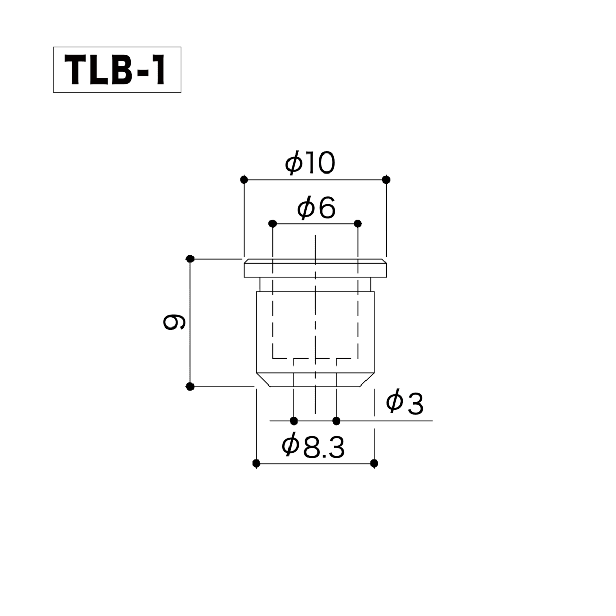 Set de Ferrules para Guitarra Gotoh TLB-1 Color Cosmo Black (6 Pcs)4