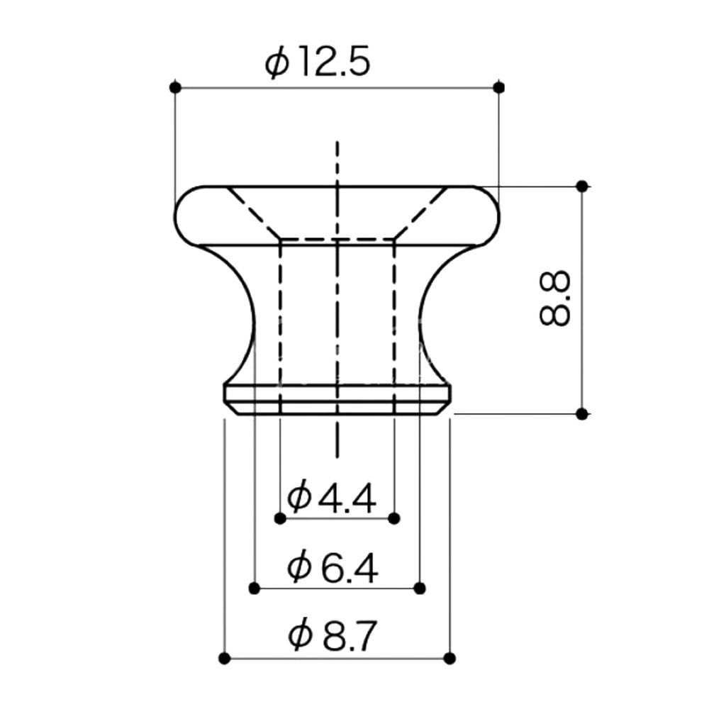 Strap Pins. Aged Aluminum. EP-A1 (2 pcs) 2