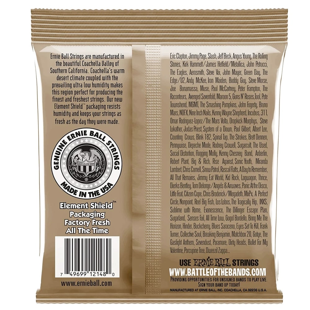 Cuerdas Mod: 2148 para Guitarra Electroacustica. 6-String. Earthwood Phosphor Bronze Light .011 - .0522