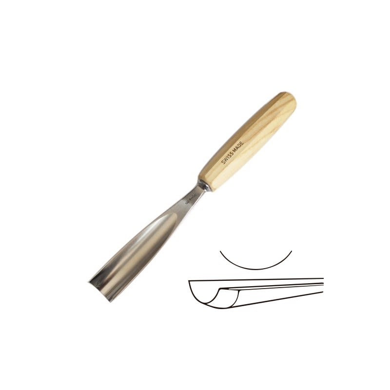 Gubia No 8 Semi Curva de 13 mm de ancho1