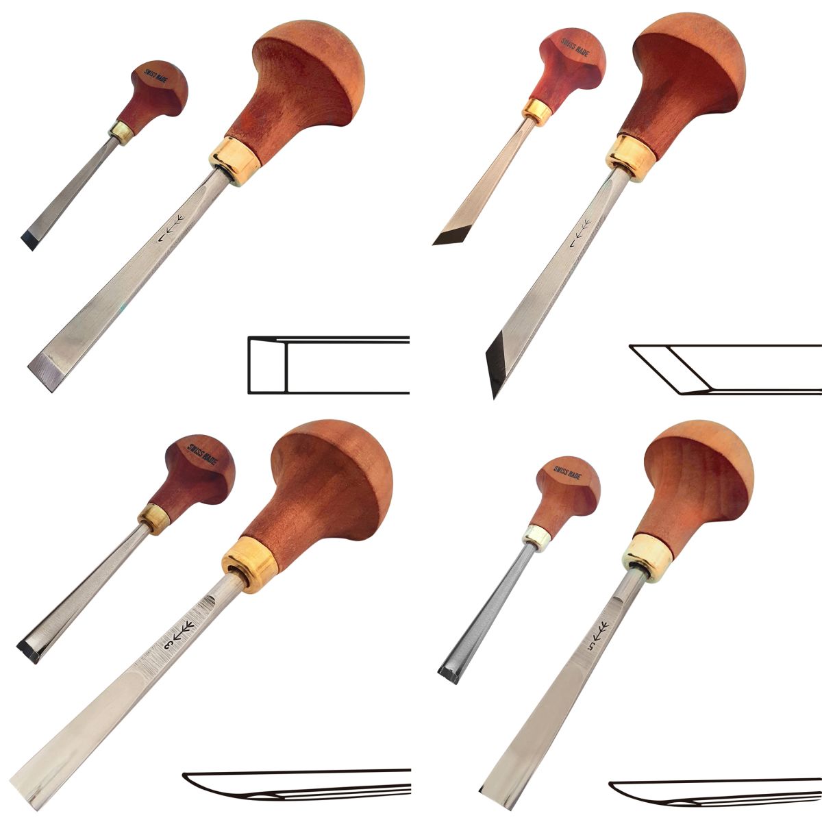 Set de Gubias para Timbre y Xilografia Mod: B 8er A4