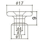 Strap Pin. Mod: EP-B3. Chrome1