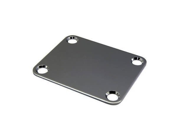 Neck Plate. Estilo Fender. NBS-3. Color Cosmo Black  1
