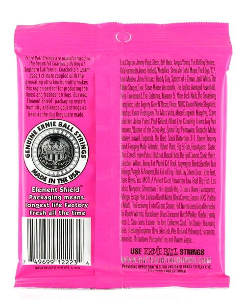 Cuerdas Mod: 2223 para Guitarra Electrica. 6-String. Super Slinky .009 - .0423
