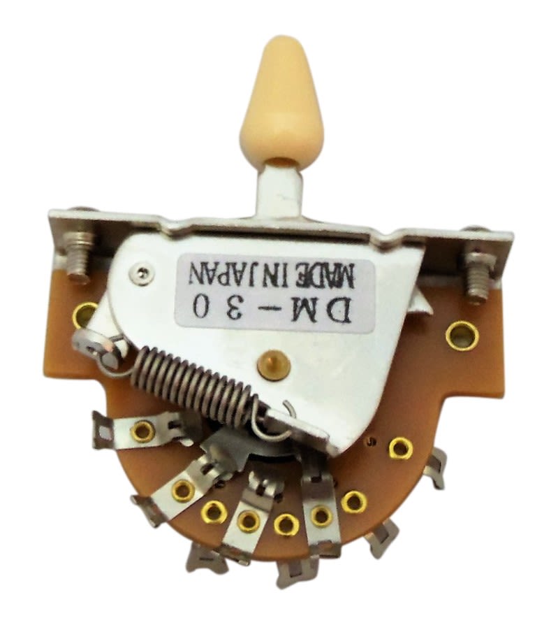 Switch 3-Way Abierto para Telecaster. Mod: DM-30 IV. Perilla Cream1