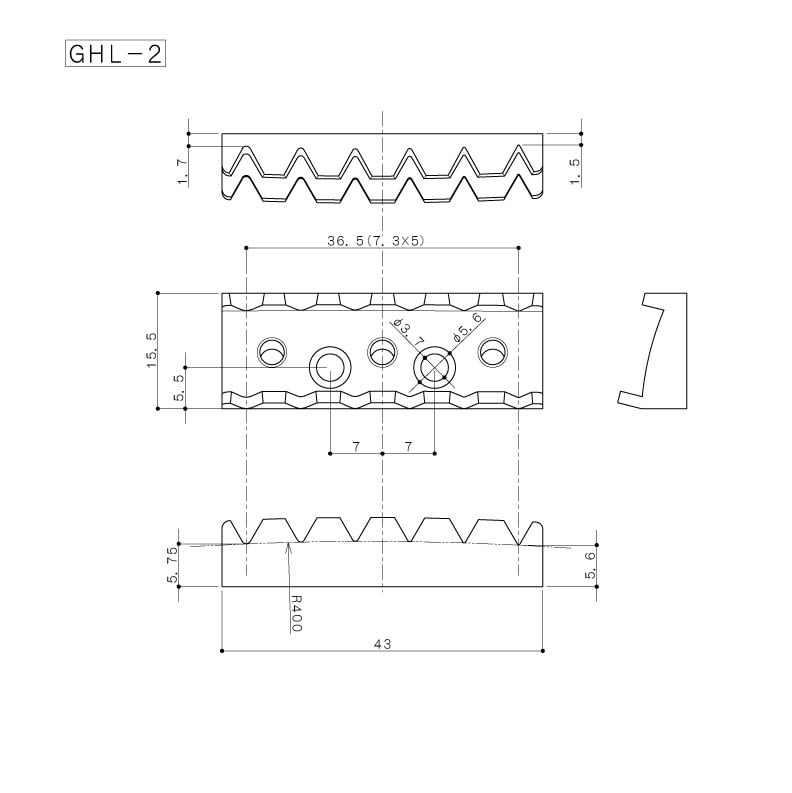 Locking Nut 43 mm. Gold: Mod: GHL-2 (Pernos por delante)1