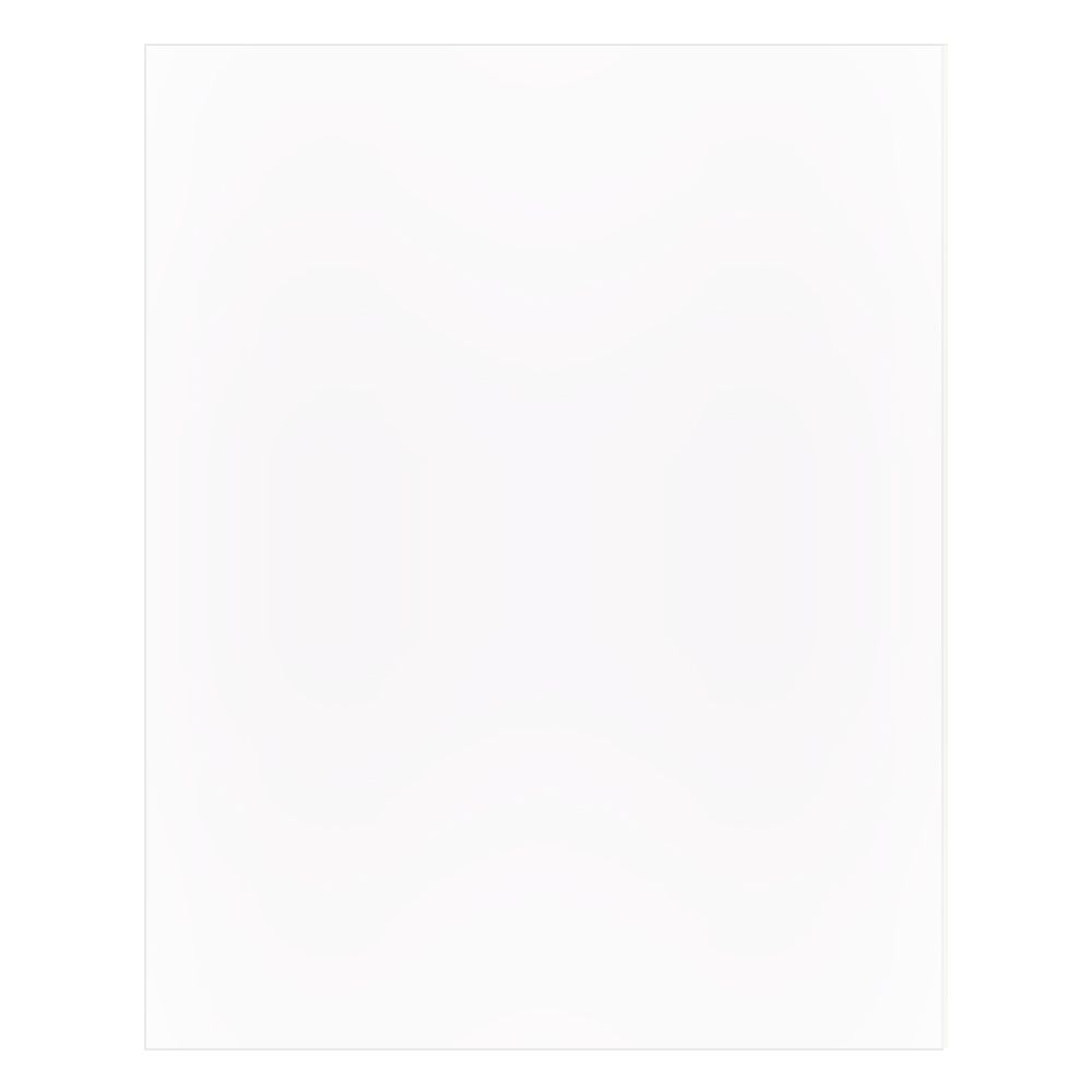 Lamina para Pickguard 300 x 450 mm. Mod: PC-W1. Color: White. 1-ply 2