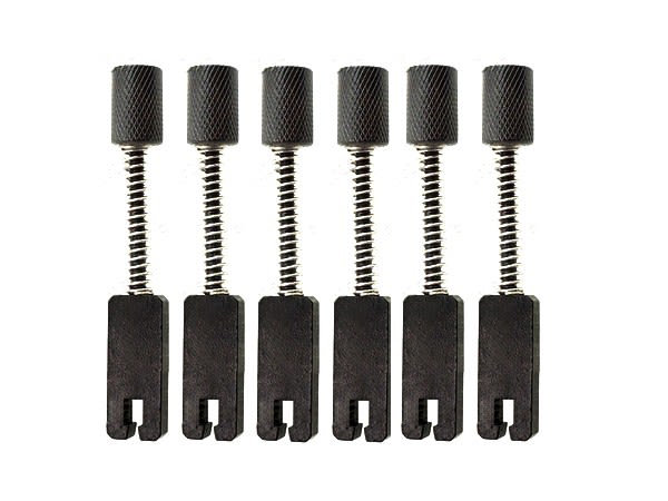 Headless Guitar Bridge String Saddles. Color Black (6 Pcs)  0