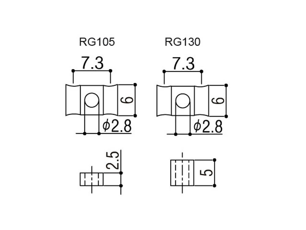 String Retainer Guitarra. Mod: RG105 & RG130. Aged Nickel2