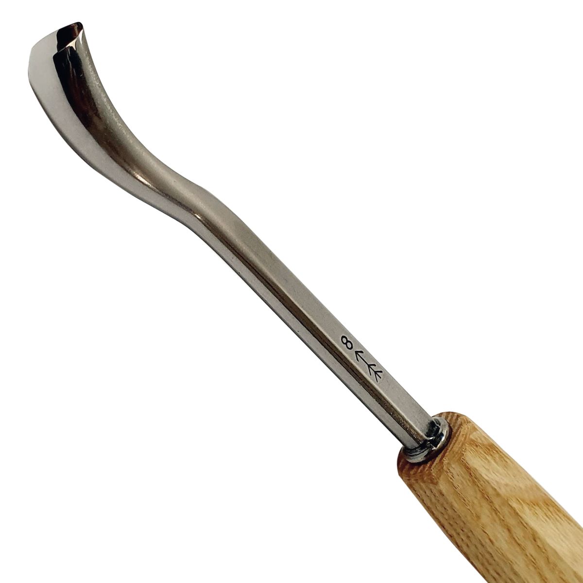 Gubia No 8A Semi Curva Corta de 18 mm de ancho para hacer Cuchara o Cuenco2