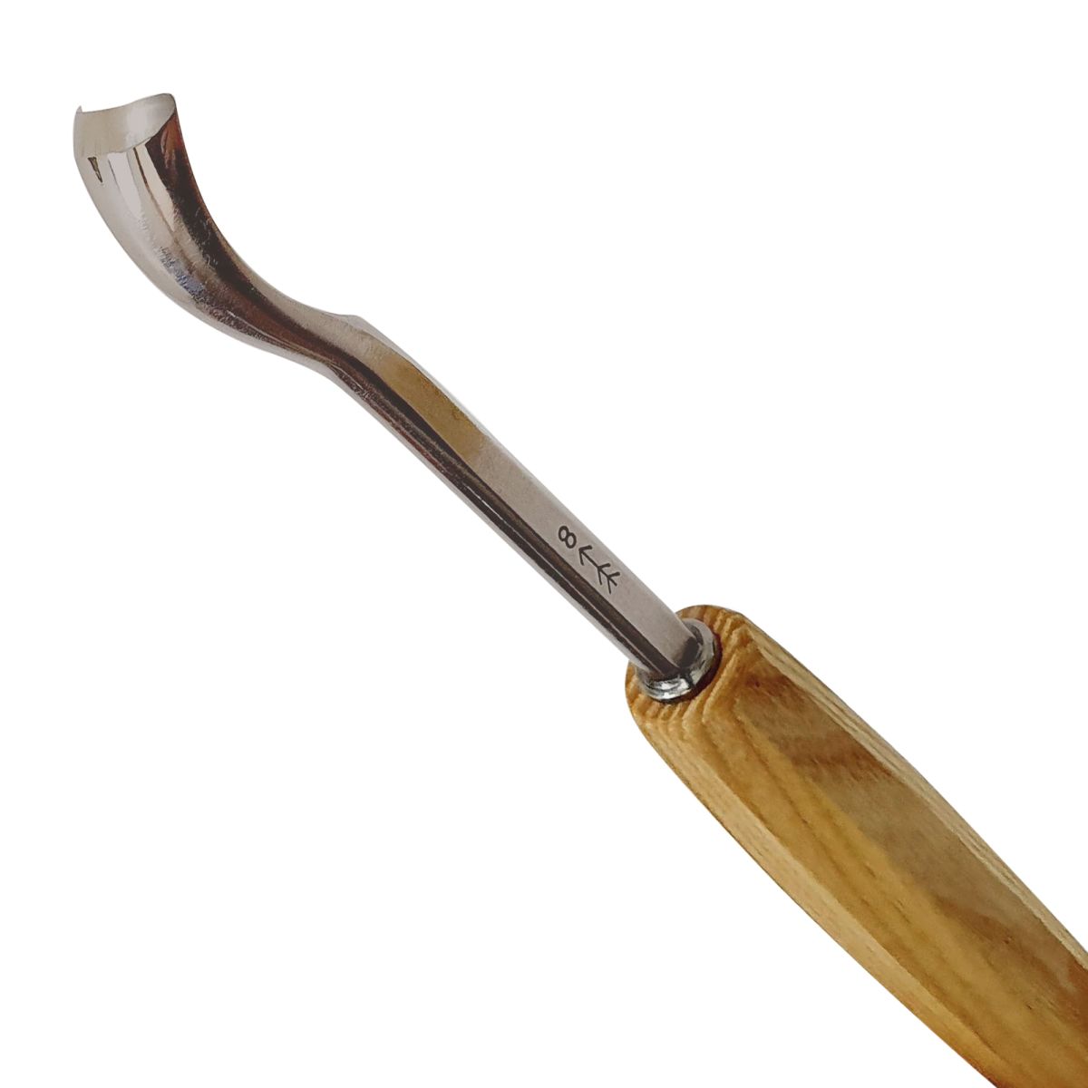 Gubia No 8A Semi Curva Corta de 18 mm de ancho para hacer Cuchara o Cuenco4