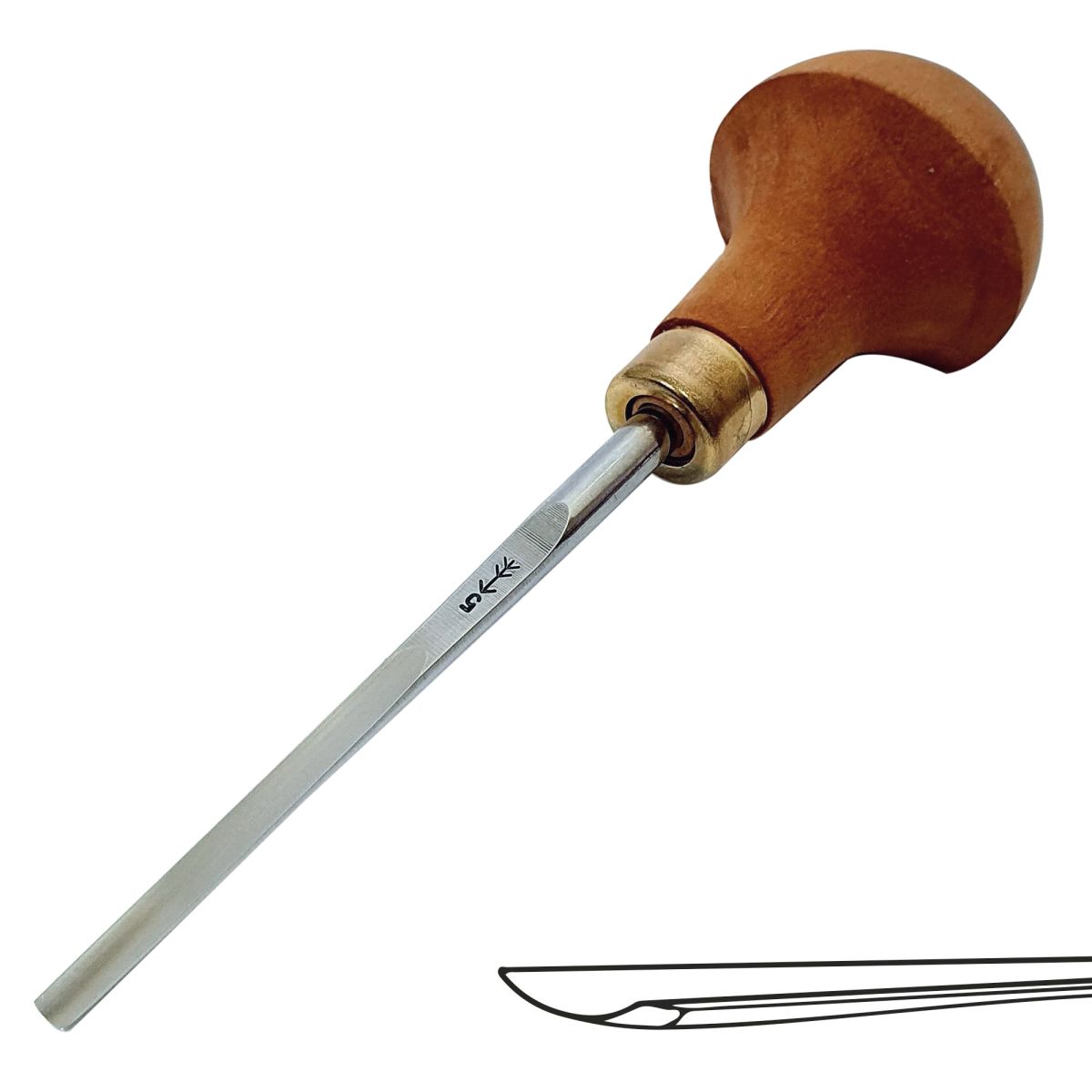 Microgubia No L 5 Semi Plana de 8 mm de ancho 0