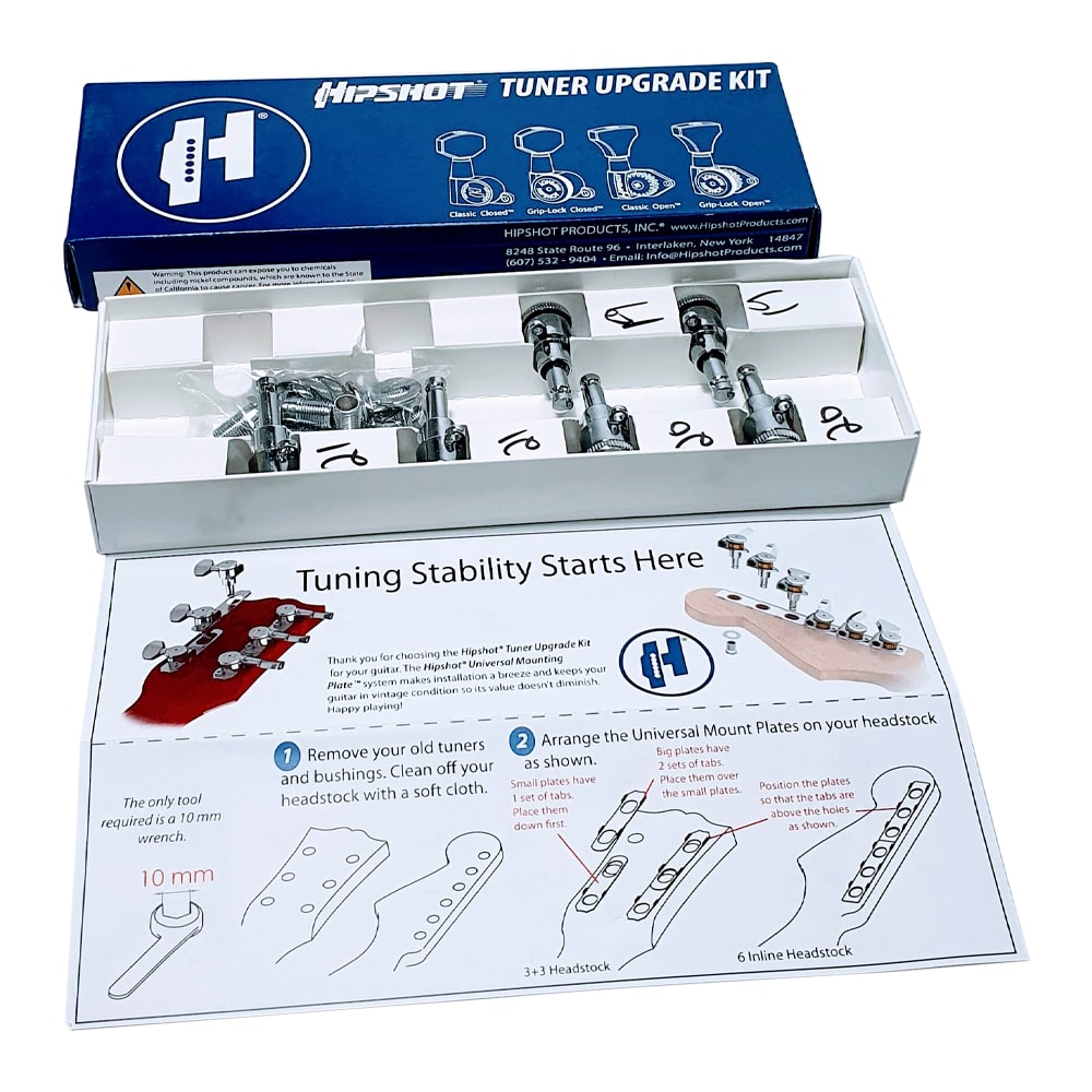 Clavijero 6L con Locking. Mod 6K1EL0C-STAG. Boton: 07. Color Chrome4