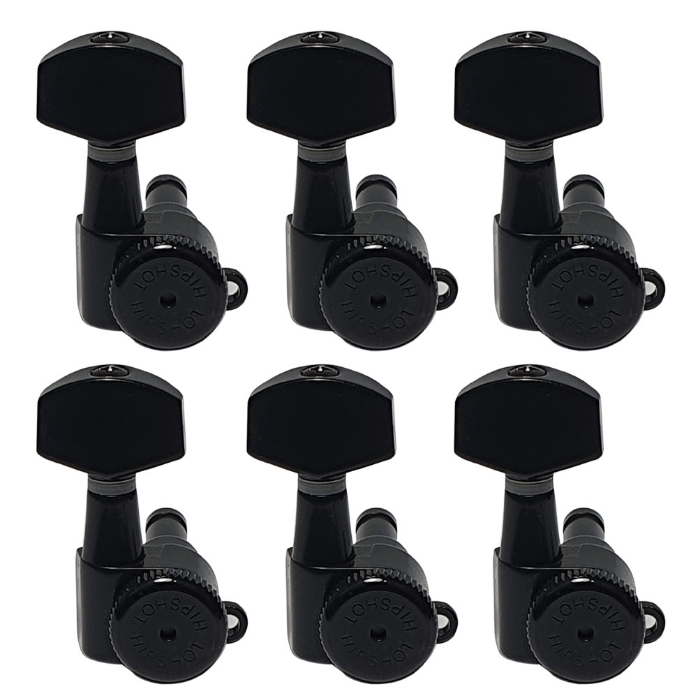 Clavijero 6L con Locking. Mod 6K1EL0B-STAG. Boton: 07. Color Black 0