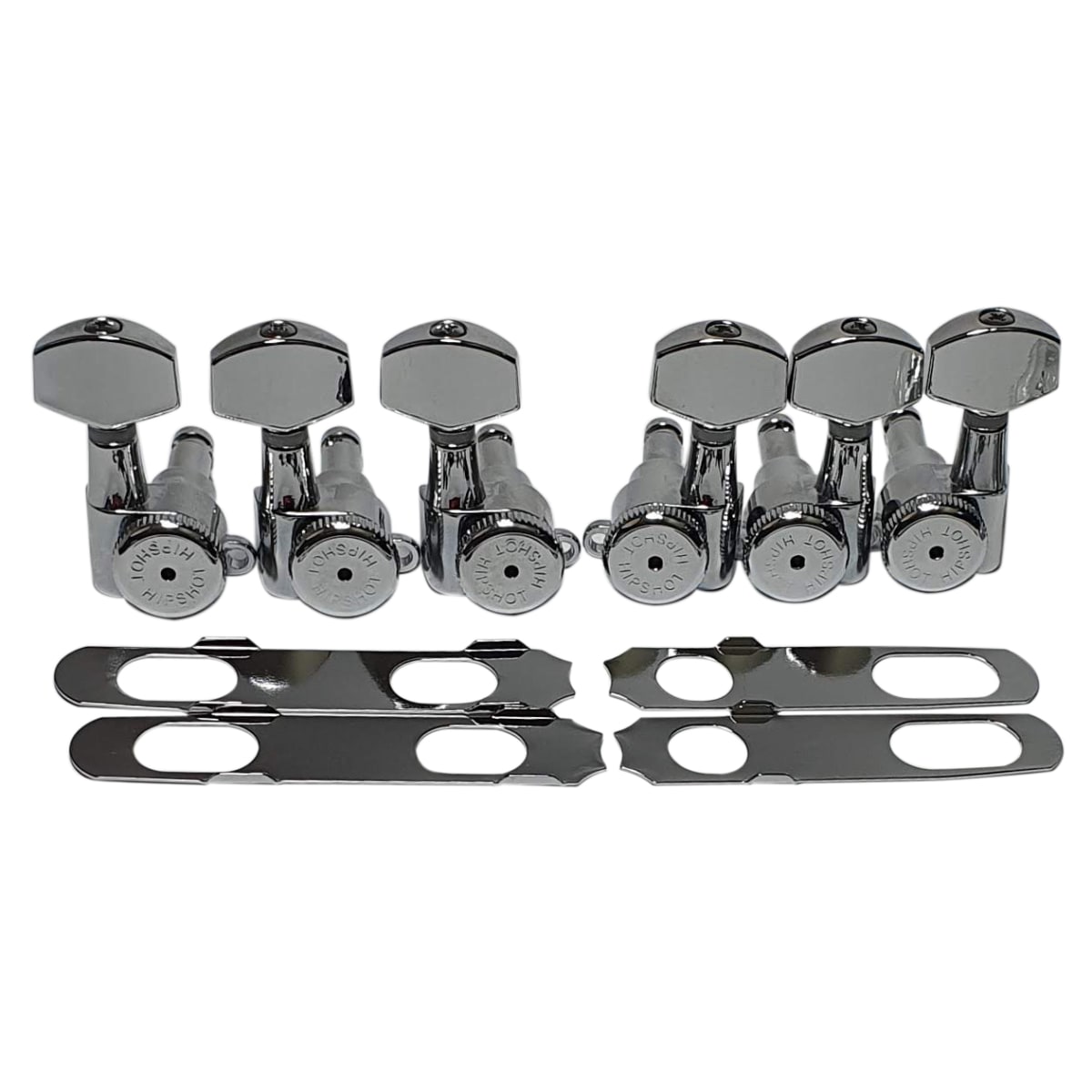 Clavijero 3L+3R con Locking. Mod 6K2EL0C. Boton: 07. Color Chrome2