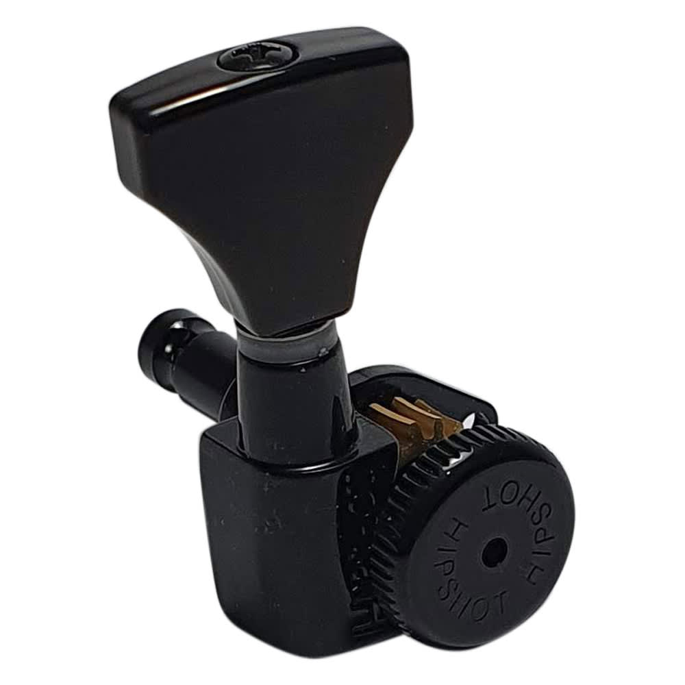 Clavija 1L con Locking. Mod 6GL0B-20. Boton: DHS. Color Black2