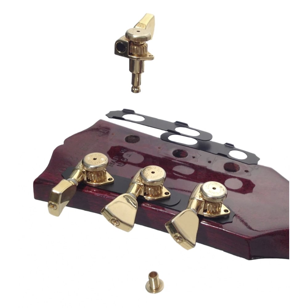 Clavijero 3L+3R con Locking. Mod 6K2EL0B. Boton: 07. Color Black6