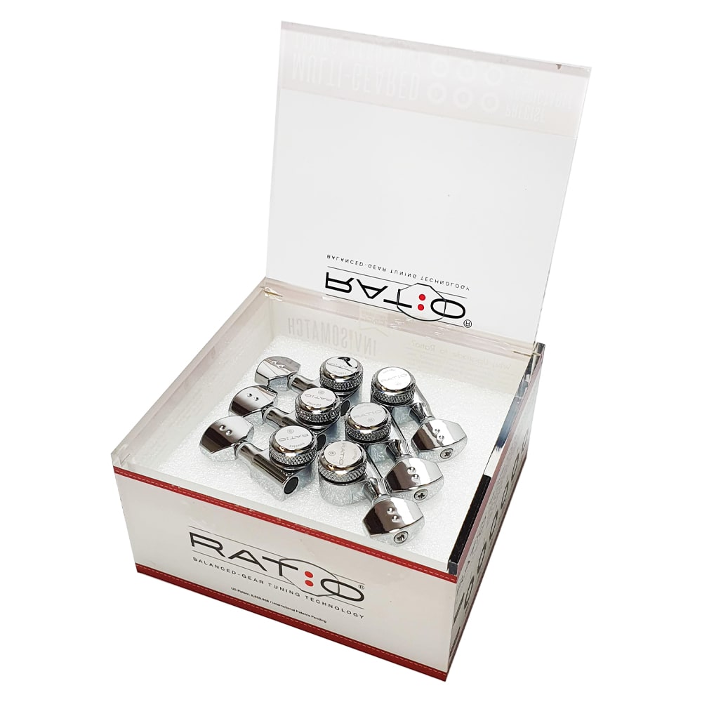 Clavijero 6L con Locking. Mod: PRL-8721-C0. Boton: 07. Color: Chrome2