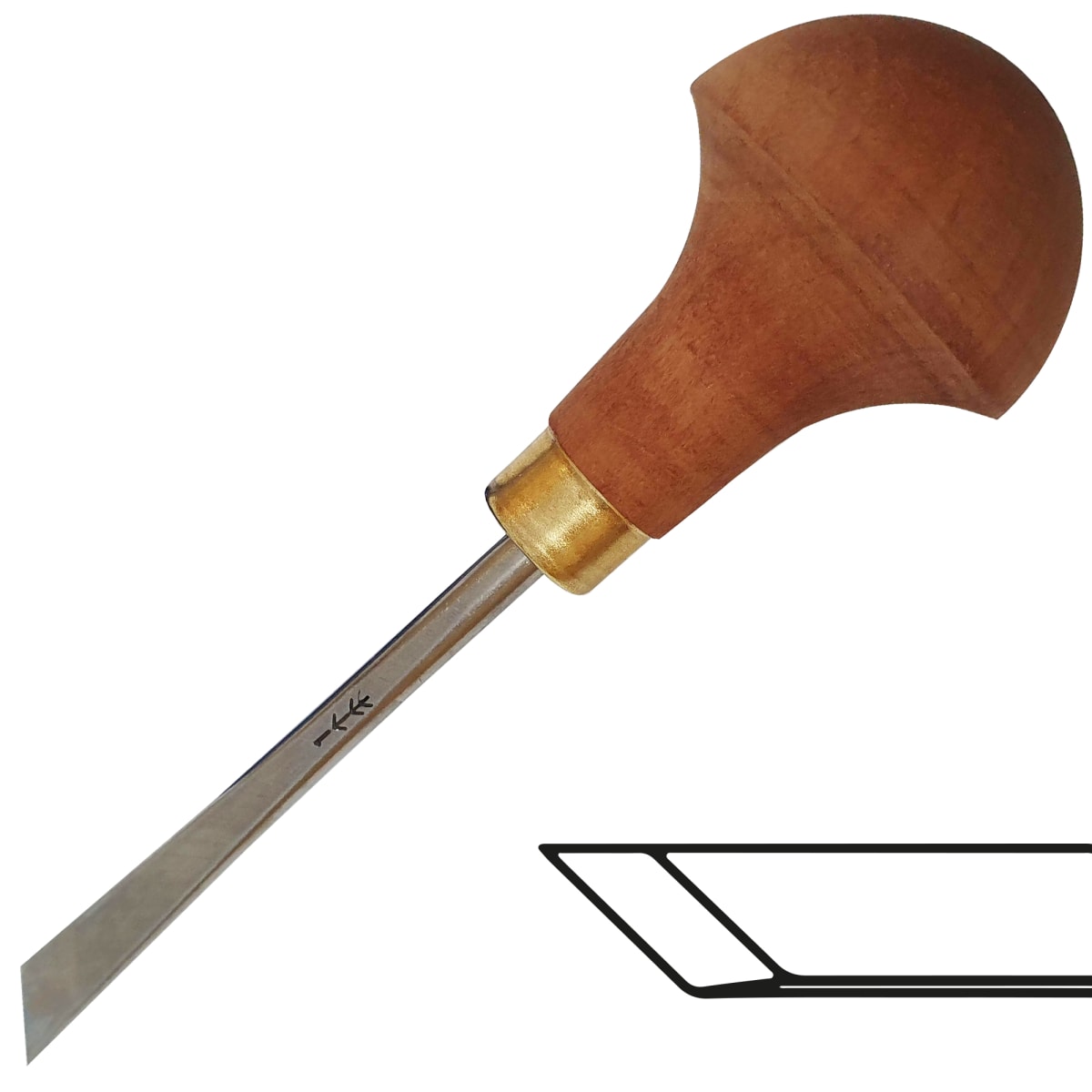 Microgubia No L 1S Doble Bisel en Angulo de 8 mm de ancho 0