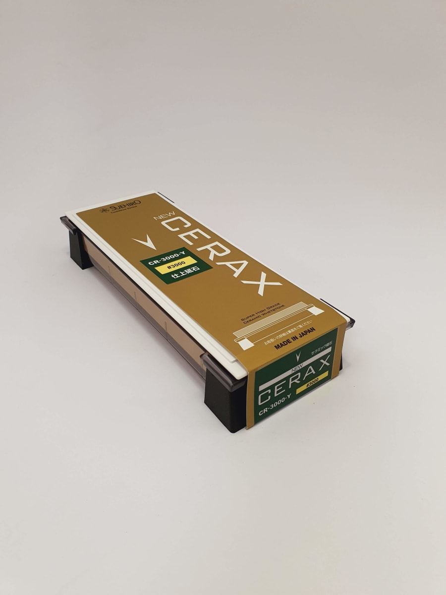 Piedra Cerax Plana Mod: CR-3000-Y para Afilado de Formones, Cuchillos, Cepillos. Grano 30006