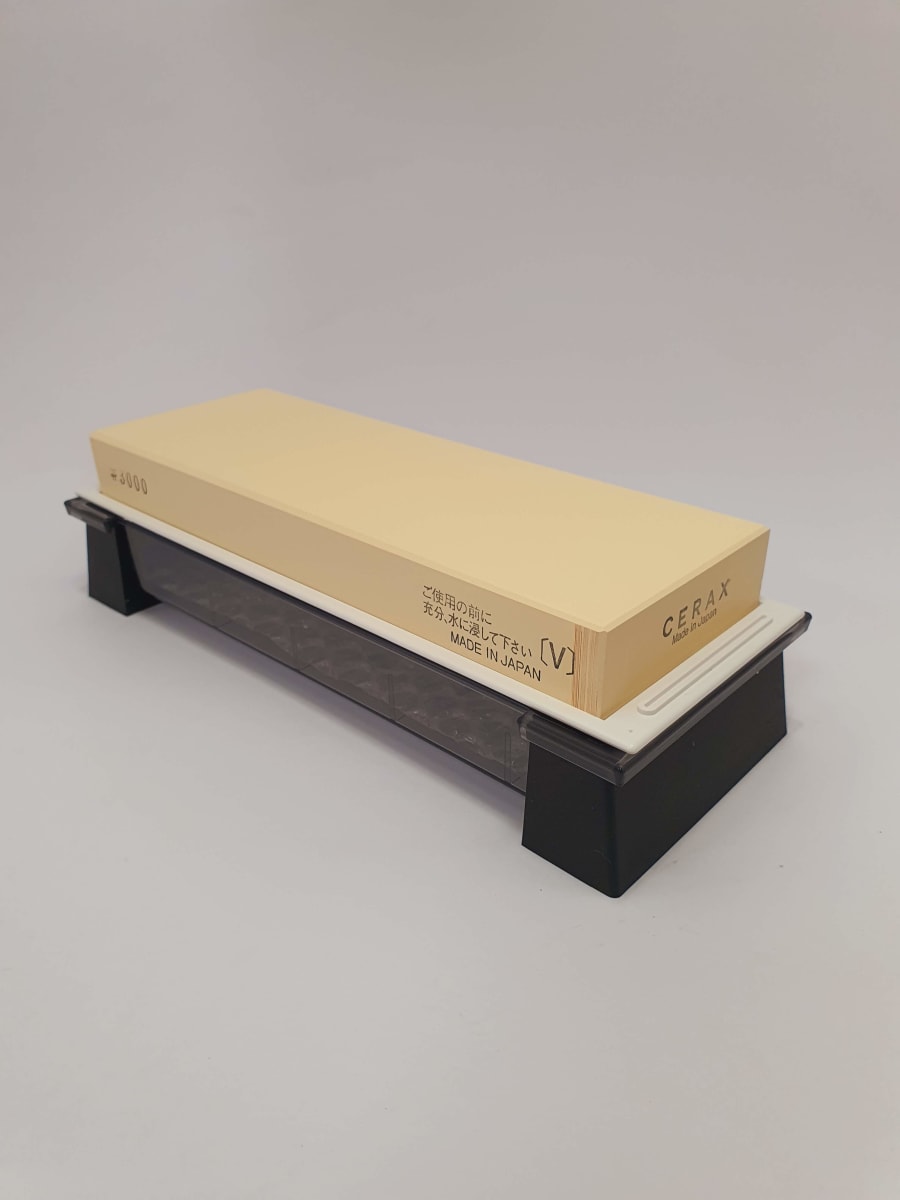 Piedra Cerax Plana Mod: CR-3000-Y para Afilado de Formones, Cuchillos, Cepillos. Grano 30003