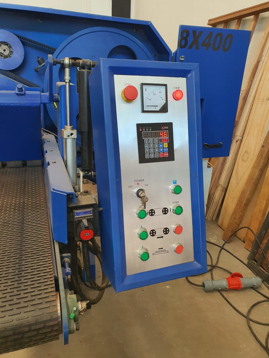 Sierra Huincha Horizontal Aserradero Industrial, 400m ancho de corte. 380V5