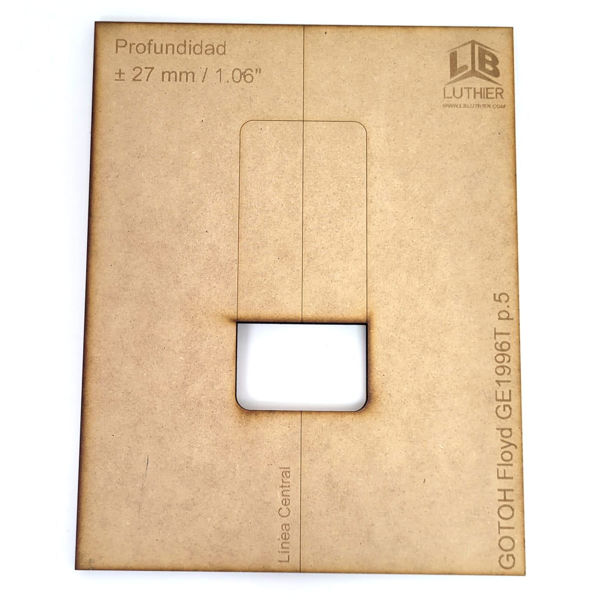 Set Plantilla MDF 5mm para Ruteo Floyd Rose Gotoh GE1996T6