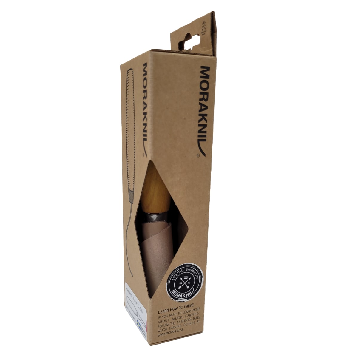 Cuchillo de Gancho Hook Knife Morakniv para Tallado en Madera 163 + Estuche de Cuero2