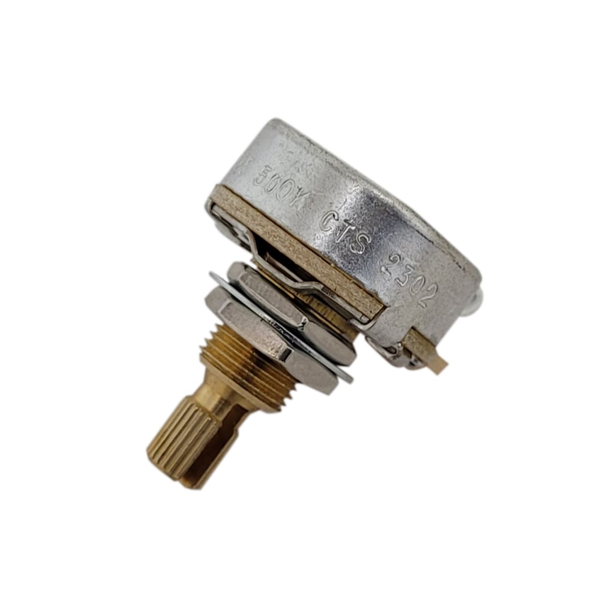 Potenciometro Grande CTS Stewmac EEUU 500K A Vastago Corto Item #450S 3485 # 01165