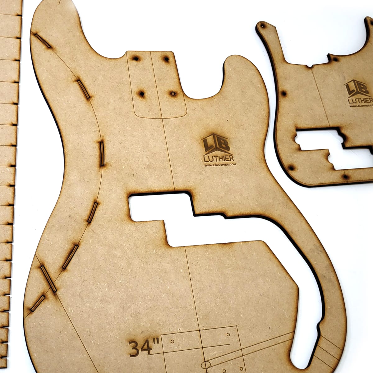 Set de Plantilla en MDF 5 mm tipo Presicion Bass5