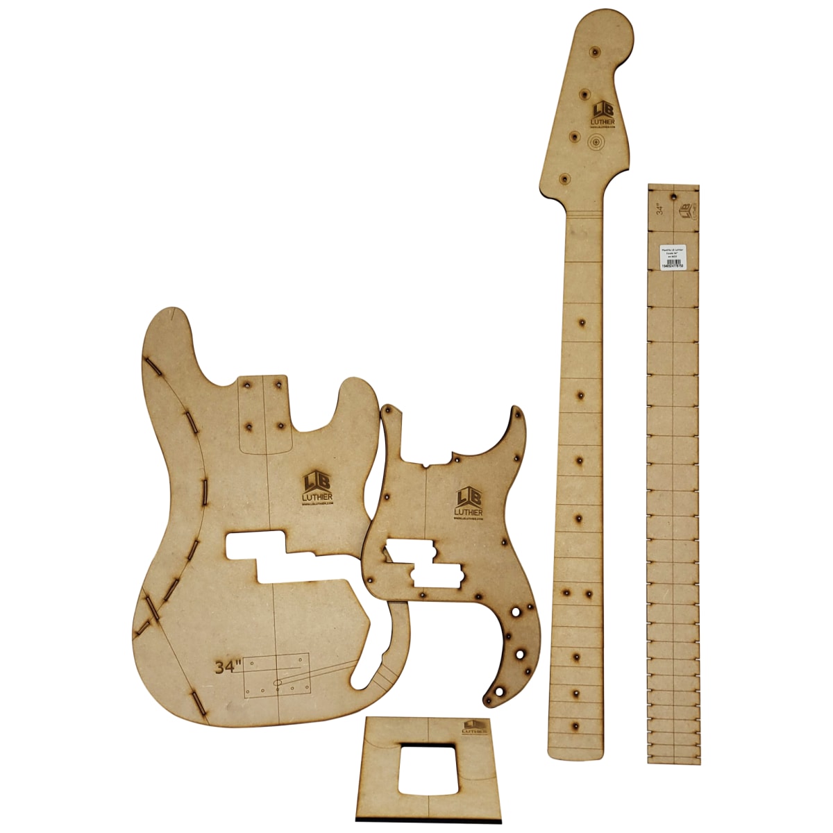 Set de Plantilla en MDF 5 mm tipo Presicion Bass7