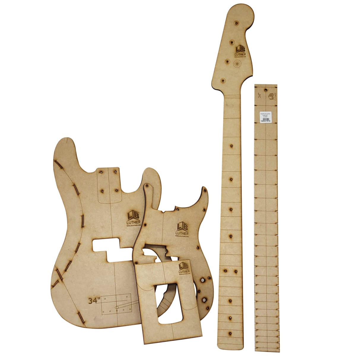 Set de Plantilla en MDF 5 mm tipo Presicion Bass 0