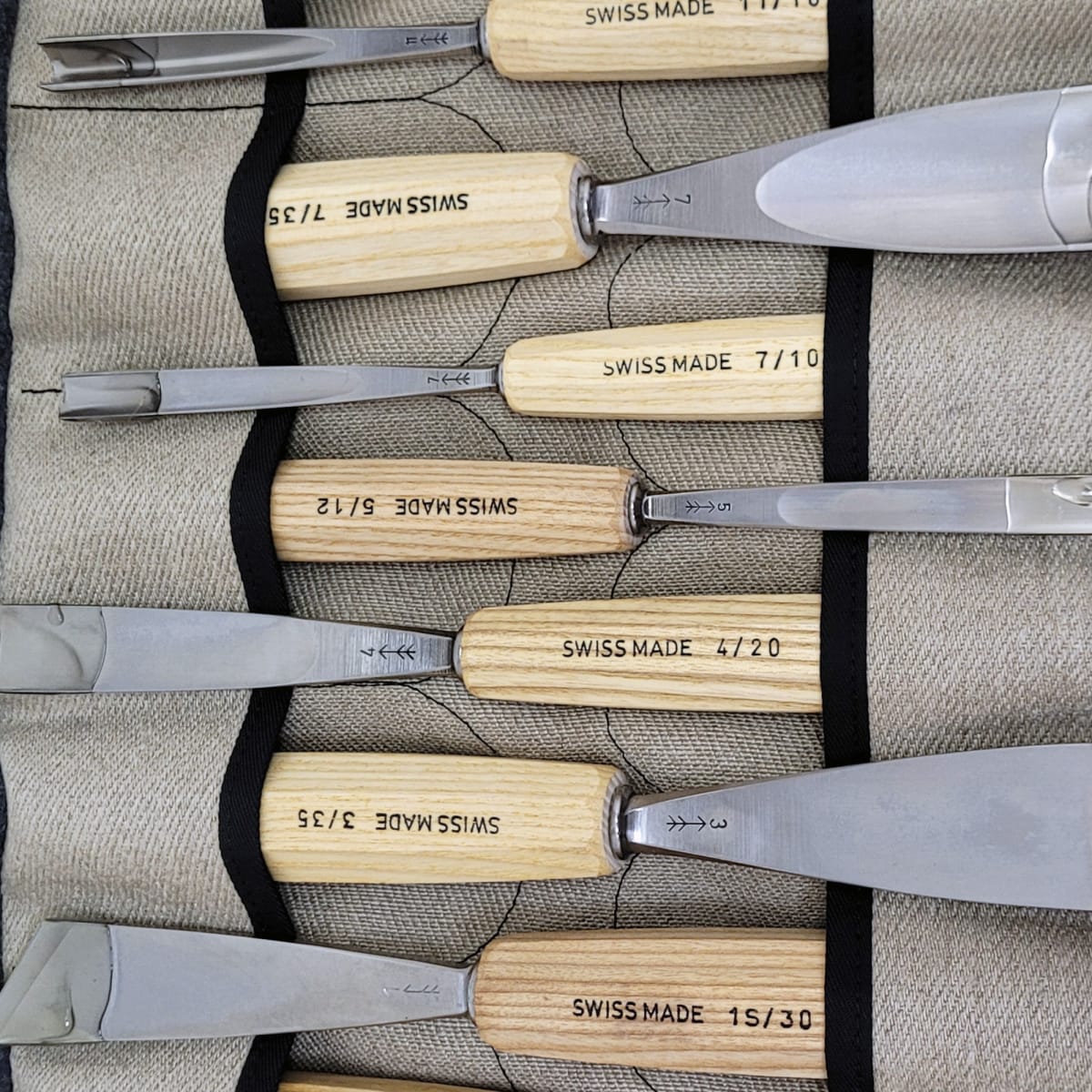 Set de Gubias Pfeil Edicion Val Gardena para Tallado en Madera. Mod: VG 112