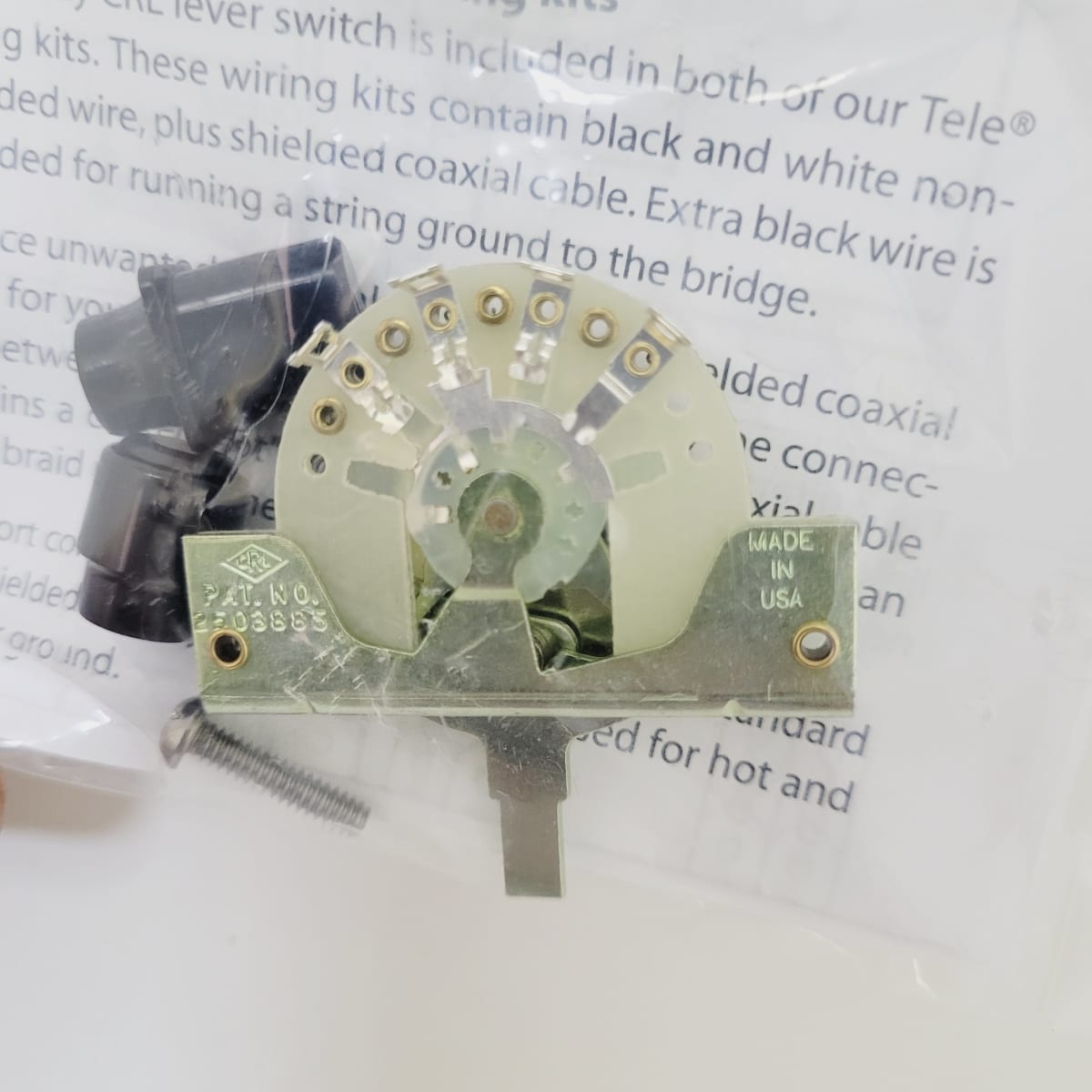 Switch Selector 3 posiciones CRL 3-way Lever Switch Item # 2000 Stewmac EEUU Tipo Telecaster 0