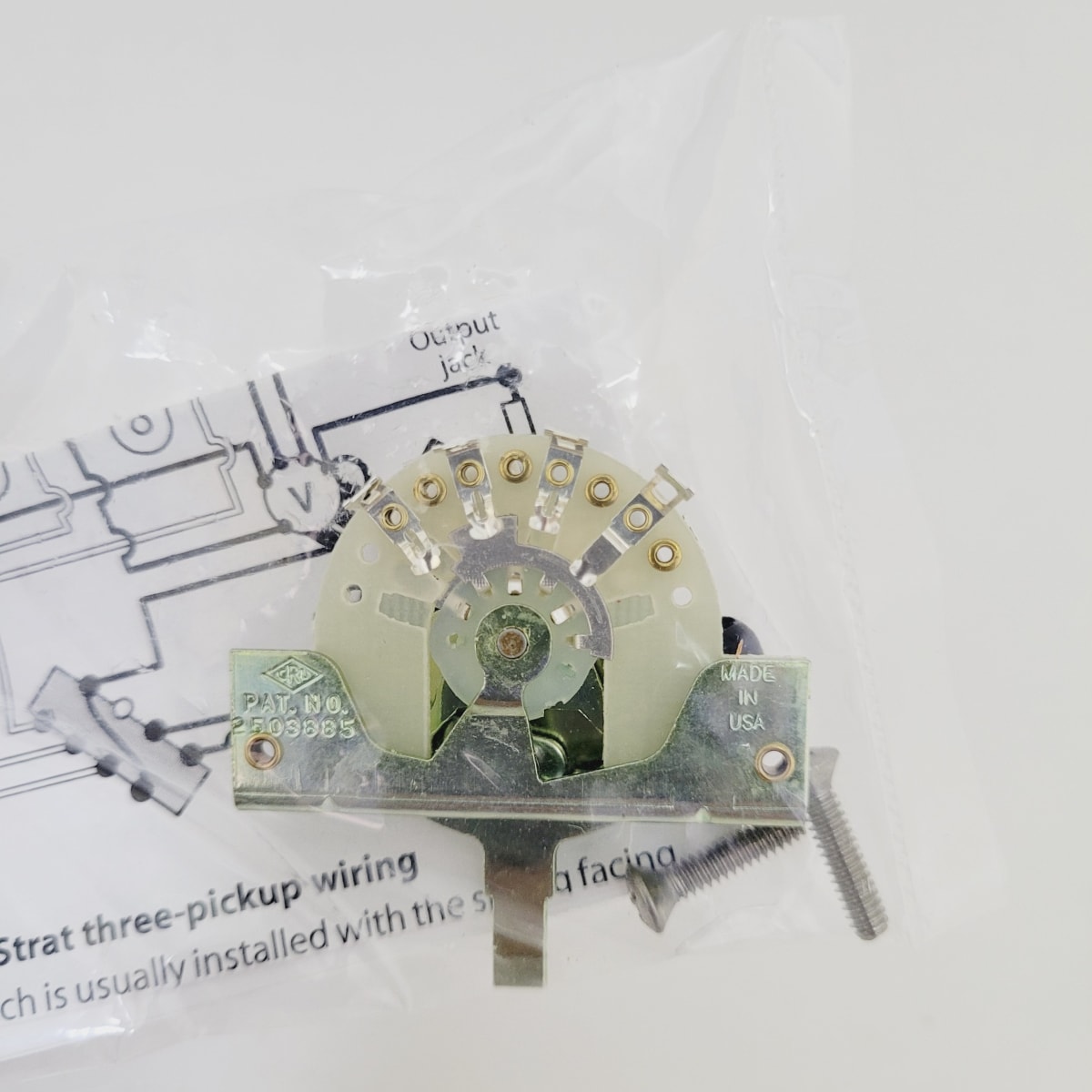 Switch Selector 5 posiciones CRL 5-way Lever Switch Item # 2001 Stewmac EEUU Tipo Stratocaster4