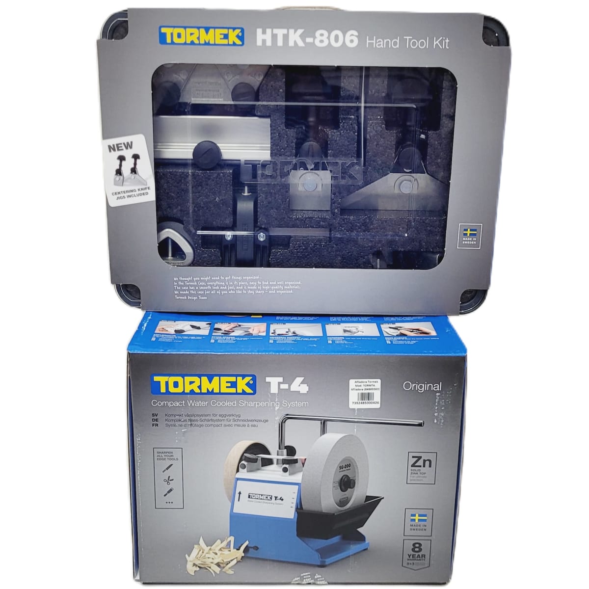 Pack Afiladora Tormek TORMT4 con Kit de Guias de Afilado HTK-1006 y TNT-80836