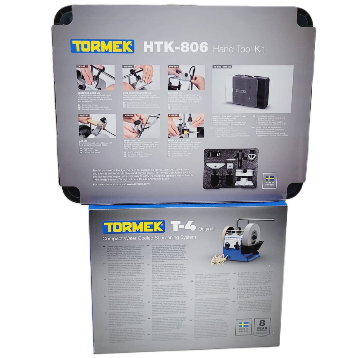 Pack Afiladora Tormek TORMT4 con Kit de Guias de Afilado HTK-1006 y TNT-80835