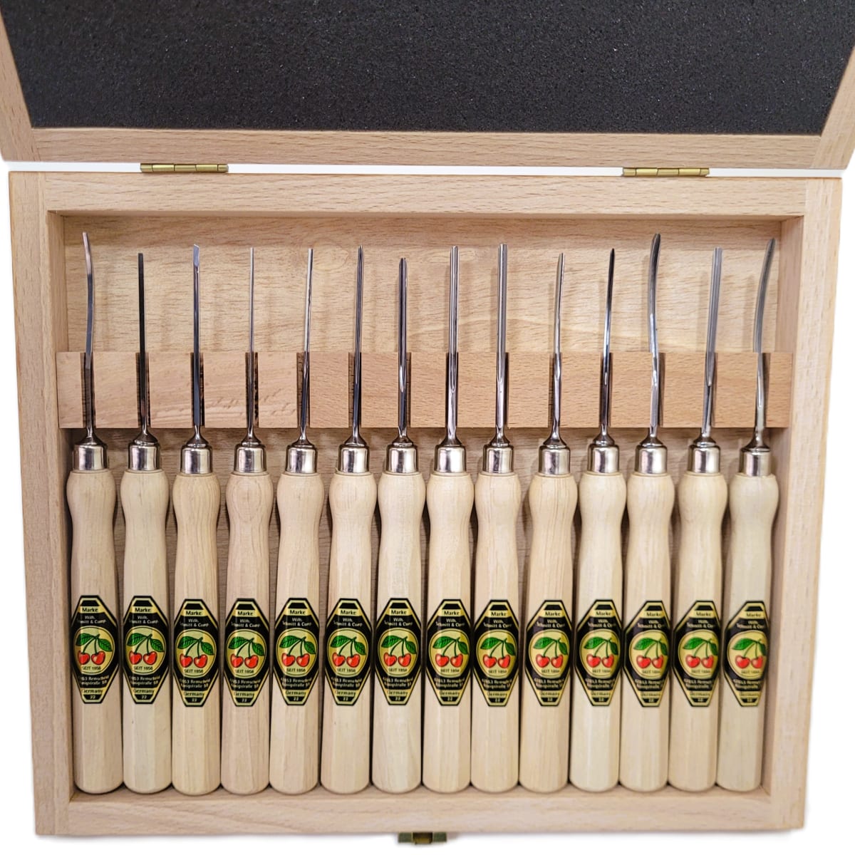 Set de 14 pcs Micro Gubias Two Cherries Modelo: 5414 HK con estuche de Madera3