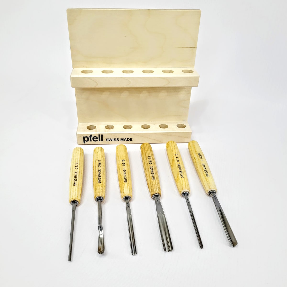 Set de 6 Gubias Pfeil para Xilografía y Tallado en Madera Mod: D 6erA4