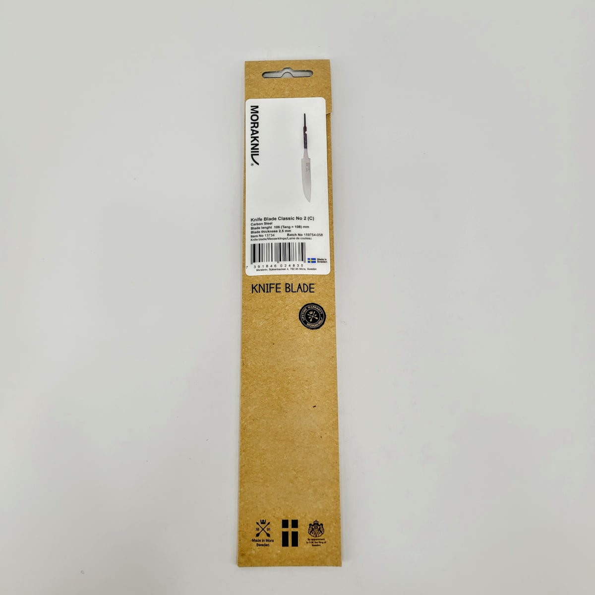 Hoja de Cuchillo Morakniv 13734 de 105mm x 2.7mm para Cuchillo Classic No. 2 (C) Acero alto en Carbono4