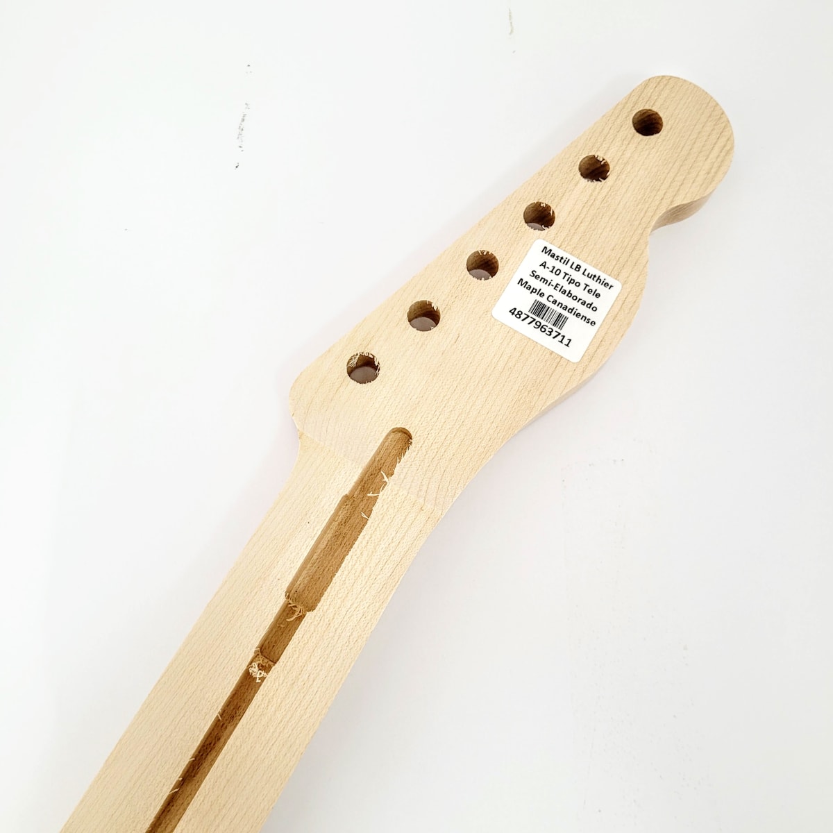Mastil LB Luthier A-10 Tipo Tele Semi Elaborado de Maple Canadiense Especial2