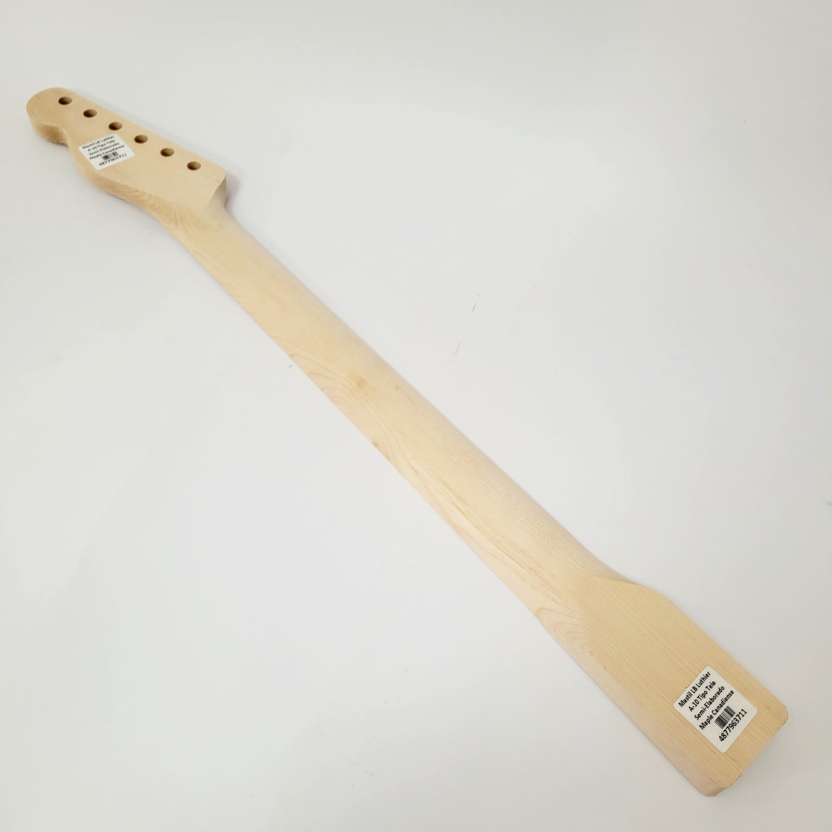 Mastil LB Luthier A-10 Tipo Tele Semi Elaborado de Maple Canadiense Especial4