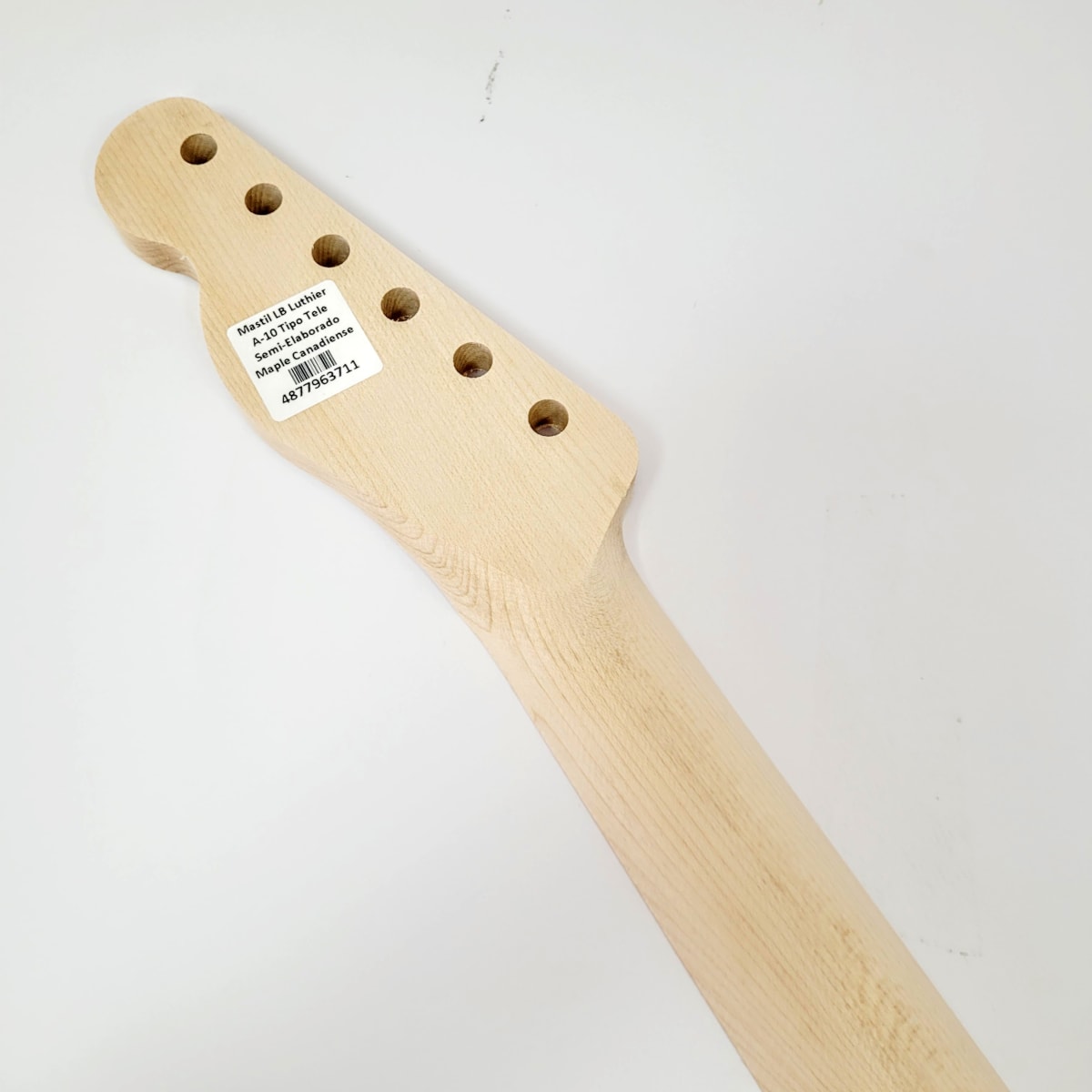 Mastil LB Luthier A-10 Tipo Tele Semi Elaborado de Maple Canadiense Especial5