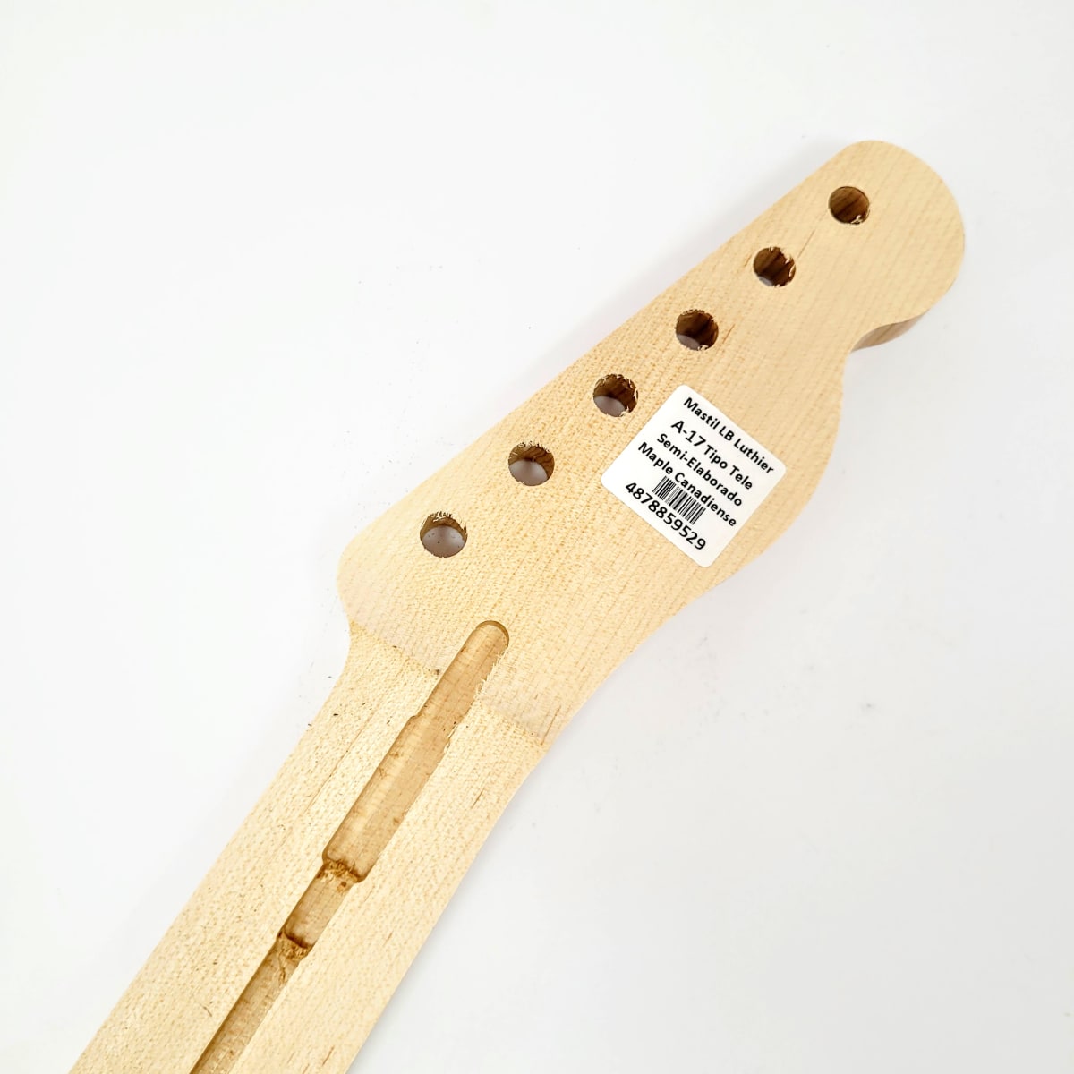 Mastil LB Luthier A-17 Tipo Tele Semi Elaborado de Maple Canadiense Especial2
