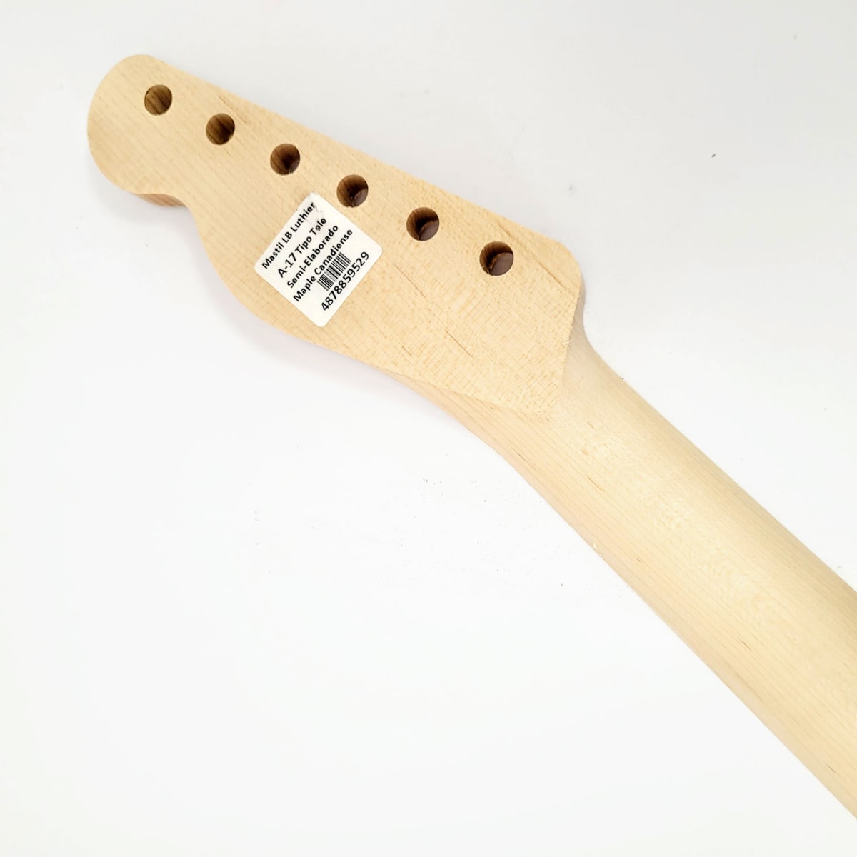 Mastil LB Luthier A-17 Tipo Tele Semi Elaborado de Maple Canadiense Especial5