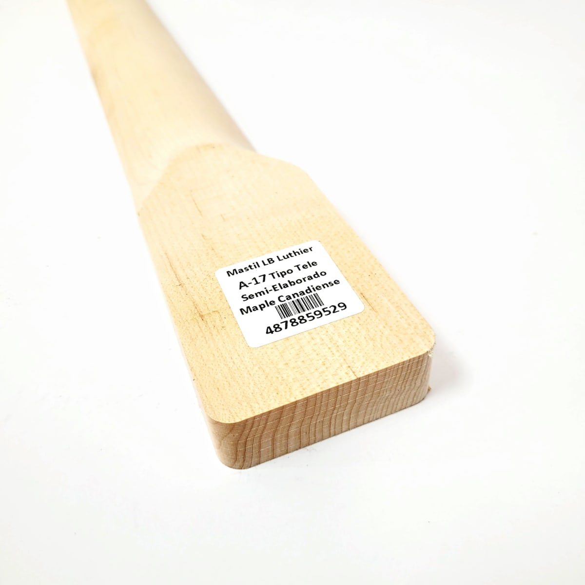Mastil LB Luthier A-17 Tipo Tele Semi Elaborado de Maple Canadiense Especial3