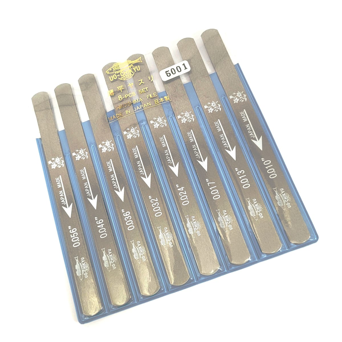 Set de Limas Japonesas para Cejuela de Hueso Mod 5001 8 pcs Made in Japan 0