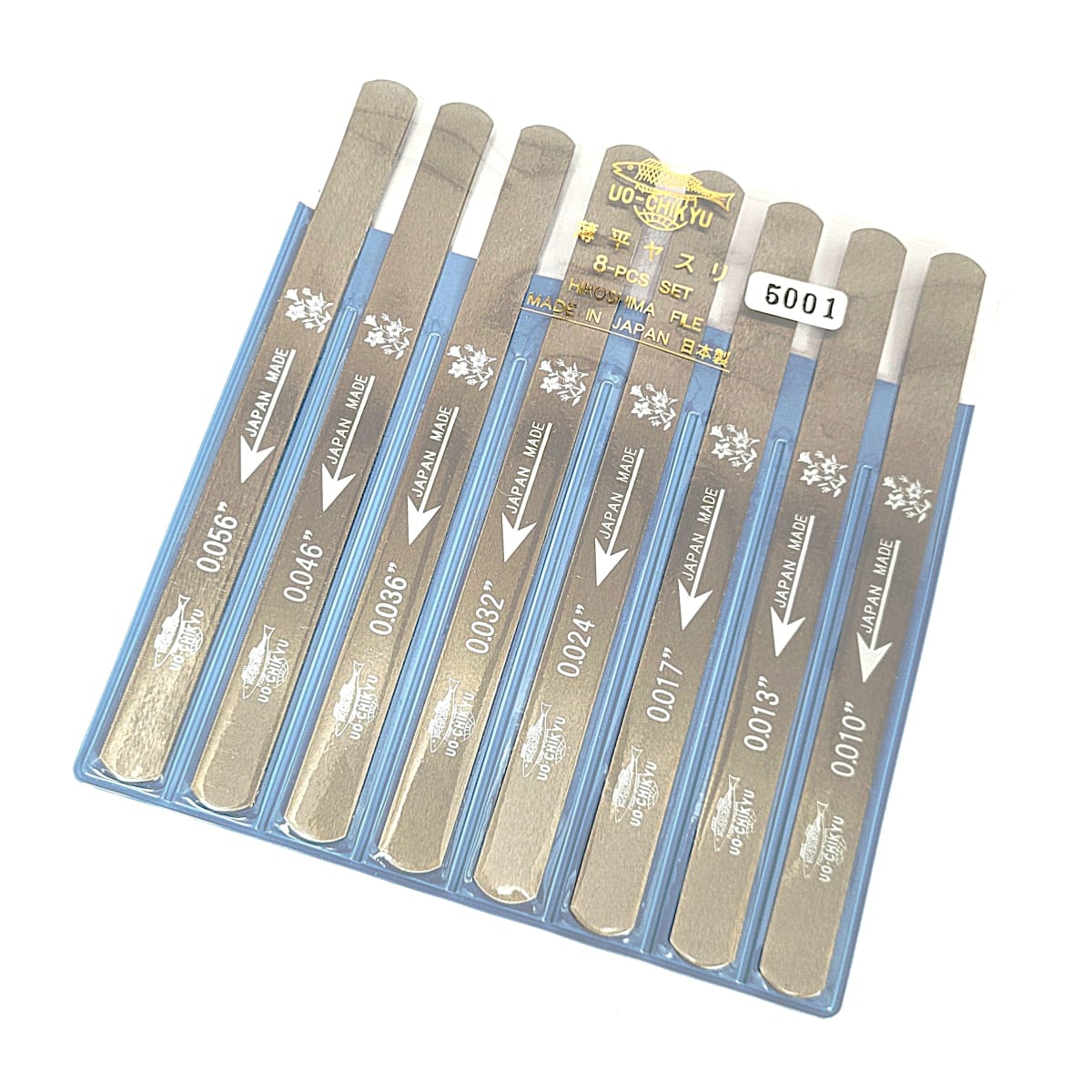 Set de Limas Japonesas para Cejuela de Hueso Mod 5001 8 pcs Made in Japan5